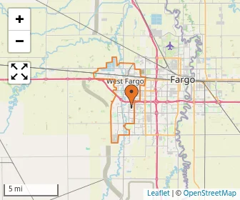 Area schools map